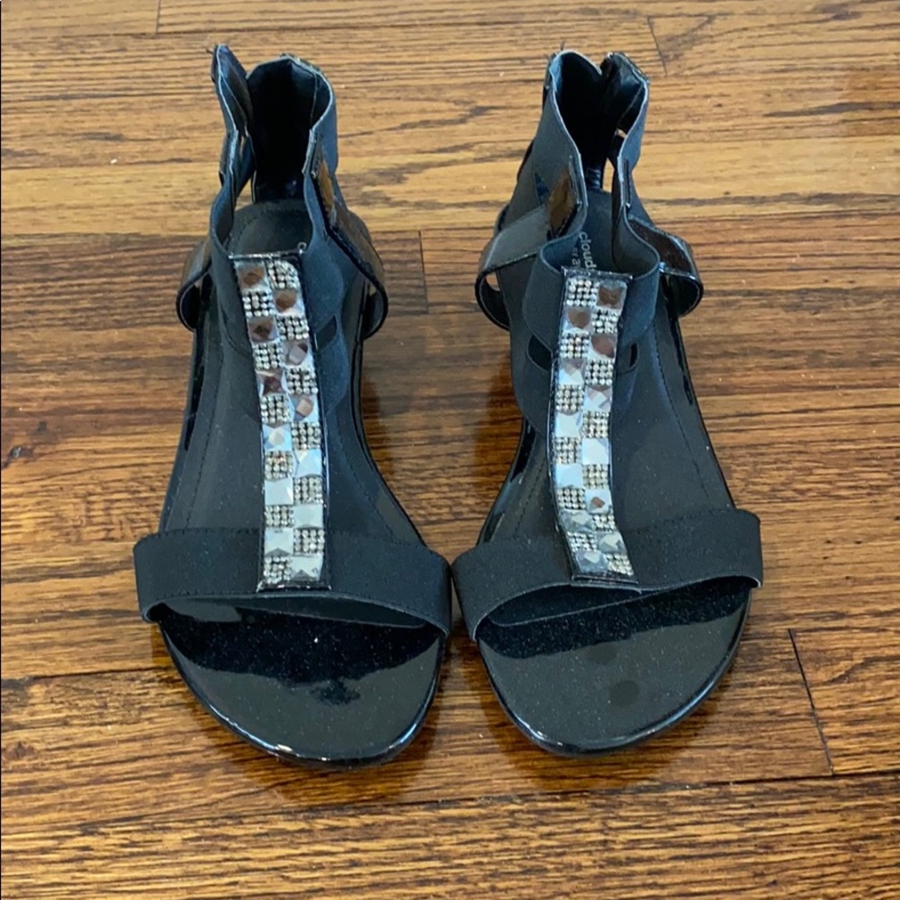 Cloudwalkers by Avenue Black Sandals - Size 7W Women’s 7 wide shoes plus sandal - Picture 2 of 4